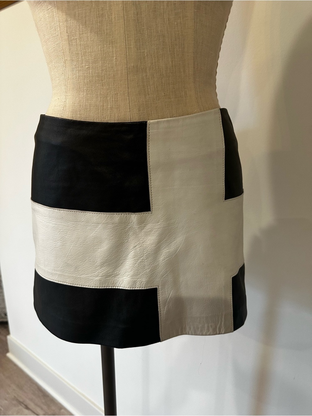 Wet Seal Union Jack Leather Skirt